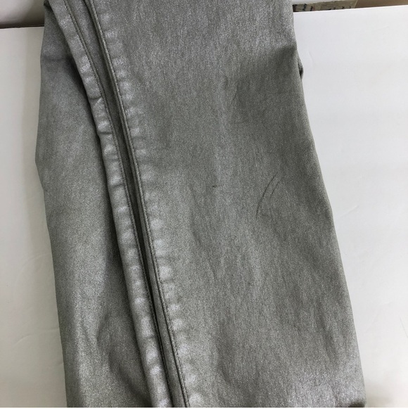 FRAME silver metallic Ali High Rise Cigarette Jeans - Picture 10 of 12